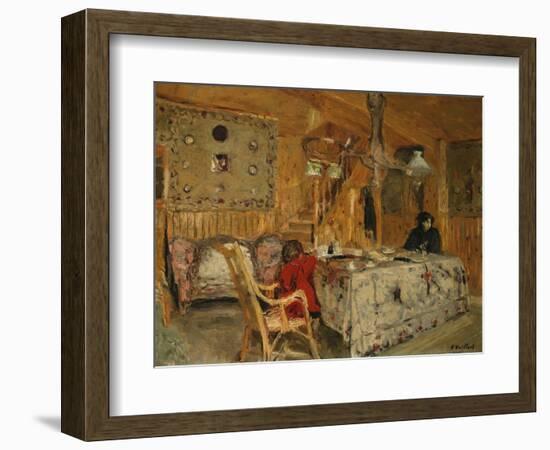 Denise Natanson and Marcelle Aron at the Summer House, Villerville, Normandy, C.1910-Edouard Vuillard-Framed Giclee Print