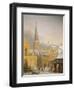 Denmark, Copenaghen, Dronningensgade in Winter by Niels Bredal, 1860-null-Framed Giclee Print