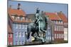 Denmark, Copenhagen, Nyhavn district in city center. Statue of the Bishop of Absalon-Alan Klehr-Mounted Photographic Print