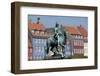 Denmark, Copenhagen, Nyhavn district in city center. Statue of the Bishop of Absalon-Alan Klehr-Framed Photographic Print