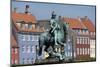 Denmark, Copenhagen, Nyhavn district in city center. Statue of the Bishop of Absalon-Alan Klehr-Mounted Photographic Print