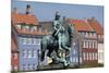 Denmark, Copenhagen, Nyhavn district in city center. Statue of the Bishop of Absalon-Alan Klehr-Mounted Photographic Print