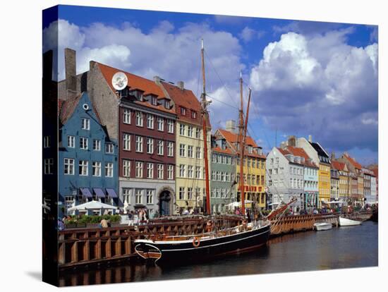 Denmark, Copenhagen, Nyhavn-null-Stretched Canvas