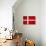 Denmark Flag Design with Wood Patterning - Flags of the World Series-Philippe Hugonnard-Art Print displayed on a wall