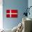 Denmark Flag Design with Wood Patterning - Flags of the World Series-Philippe Hugonnard-Art Print displayed on a wall