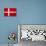 Denmark Flag Design with Wood Patterning - Flags of the World Series-Philippe Hugonnard-Stretched Canvas displayed on a wall