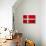 Denmark Flag Design with Wood Patterning - Flags of the World Series-Philippe Hugonnard-Stretched Canvas displayed on a wall