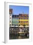 Denmark, Hillerod, Copenhagen. Colourful Buildings Along the 17th Century Waterfront of Nyhavn.-Nick Ledger-Framed Photographic Print