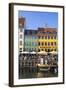 Denmark, Hillerod, Copenhagen. Colourful Buildings Along the 17th Century Waterfront of Nyhavn.-Nick Ledger-Framed Photographic Print