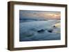 Denmark, Island M¡N, Klintholm Havn, Sunset, Beach, Groyne, Erratic Blocks-Andreas Vitting-Framed Photographic Print