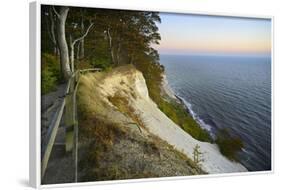 Denmark, Island M¿n, the Chalk Rocks of M¿ns Klint with Sunrise-Andreas Vitting-Framed Photographic Print