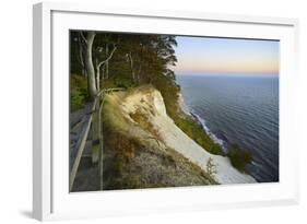 Denmark, Island M¿n, the Chalk Rocks of M¿ns Klint with Sunrise-Andreas Vitting-Framed Photographic Print