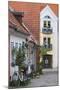 Denmark, Jutland, Aalborg, Houses Along Hjelmerstald Street-Walter Bibikow-Mounted Photographic Print