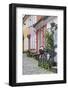 Denmark, Jutland, Aalborg, Houses Along Hjelmerstald Street-Walter Bibikow-Framed Premium Photographic Print