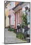 Denmark, Jutland, Aalborg, Houses Along Hjelmerstald Street-Walter Bibikow-Mounted Premium Photographic Print