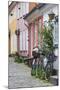 Denmark, Jutland, Aalborg, Houses Along Hjelmerstald Street-Walter Bibikow-Mounted Photographic Print