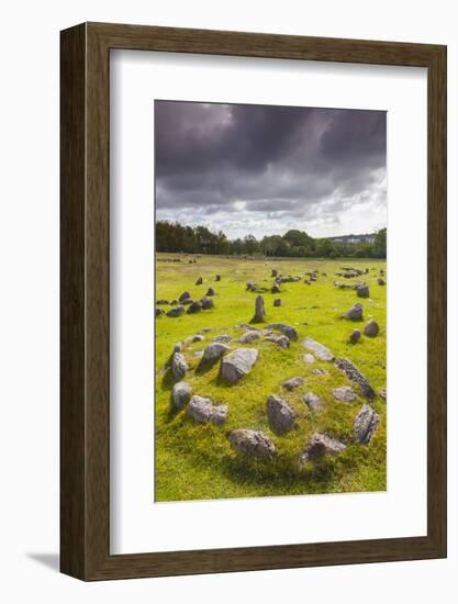 Denmark, Jutland, Aalborg-Lindholm, Lindholm Hoje, Viking Burial Ground-Walter Bibikow-Framed Photographic Print