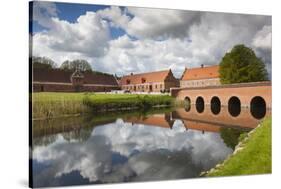 Denmark, Jutland, Auning, Gammel Estrup Manor House, Manor Buildings-Walter Bibikow-Stretched Canvas