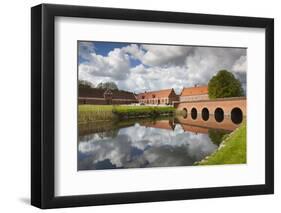 Denmark, Jutland, Auning, Gammel Estrup Manor House, Manor Buildings-Walter Bibikow-Framed Photographic Print