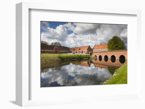 Denmark, Jutland, Auning, Gammel Estrup Manor House, Manor Buildings-Walter Bibikow-Framed Photographic Print