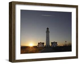 Denmark, Jutland, Hirtshals, Lighthouse, Evening Mood-Harald Schšn-Framed Photographic Print