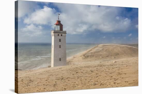 Denmark, Jutland, Lonstrup, Rudbjerg Knude Fyr Lighthouse, Slowly Being Eroded into the Skagerrak-Walter Bibikow-Stretched Canvas