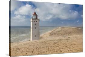 Denmark, Jutland, Lonstrup, Rudbjerg Knude Fyr Lighthouse, Slowly Being Eroded into the Skagerrak-Walter Bibikow-Stretched Canvas