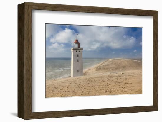 Denmark, Jutland, Lonstrup, Rudbjerg Knude Fyr Lighthouse, Slowly Being Eroded into the Skagerrak-Walter Bibikow-Framed Photographic Print