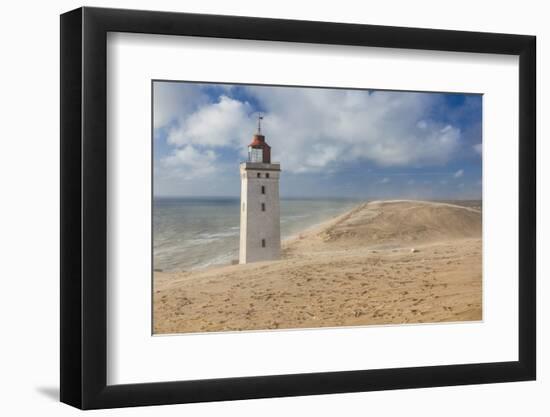 Denmark, Jutland, Lonstrup, Rudbjerg Knude Fyr Lighthouse, Slowly Being Eroded into the Skagerrak-Walter Bibikow-Framed Photographic Print