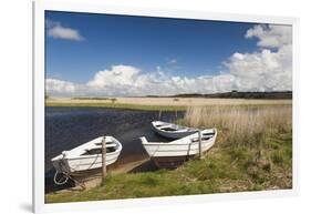 Denmark, Jutland, Nymendegab, Small Harbor on the Ringkobing Fjord-Walter Bibikow-Framed Photographic Print