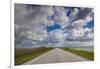Denmark, Jutland, Oslos, Route 11 Road by the Limfjorden-Walter Bibikow-Framed Premium Photographic Print