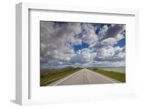 Denmark, Jutland, Oslos, Route 11 Road by the Limfjorden-Walter Bibikow-Framed Photographic Print
