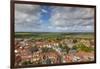 Denmark, Jutland, Ribe, Elevated Town View from Ribe Domkirke Cathedral Tower-Walter Bibikow-Framed Photographic Print