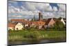 Denmark, Jutland, Ribe, Town View from the Ribe River-Walter Bibikow-Mounted Photographic Print