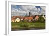 Denmark, Jutland, Ribe, Town View from the Ribe River-Walter Bibikow-Framed Photographic Print