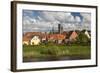 Denmark, Jutland, Ribe, Town View from the Ribe River-Walter Bibikow-Framed Photographic Print