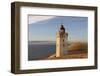 Denmark, Jutland, Rubjerg Knude, Dune, Lighthouse, Sea-Harald Schšn-Framed Photographic Print