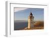 Denmark, Jutland, Rubjerg Knude, Dune, Lighthouse, Sea-Harald Schšn-Framed Photographic Print