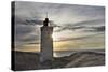 Denmark, Jutland, Rubjerg Knude, Dune, Sea, Lighthouse, Evening Mood-Harald Schšn-Stretched Canvas