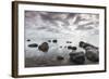 Denmark, Mon, Mons Klimt, 130 Meter-High Chalk Cliffs from the Shore-Walter Bibikow-Framed Photographic Print