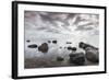 Denmark, Mon, Mons Klimt, 130 Meter-High Chalk Cliffs from the Shore-Walter Bibikow-Framed Photographic Print