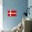 Denmark National Flag Poster Print-null-Poster displayed on a wall