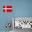 Denmark National Flag Poster Print-null-Poster displayed on a wall