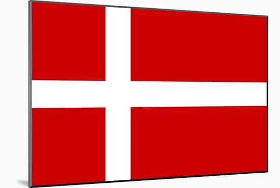 Denmark National Flag Poster Print-null-Mounted Poster