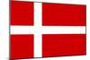 Denmark National Flag Poster Print-null-Mounted Poster