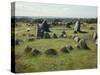 Denmark, North Jutland, Near Aalborg, Viking Burial Ground of Lindholm Hoje-null-Stretched Canvas