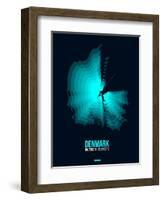 Denmark Radiant Map 2-NaxArt-Framed Art Print