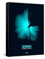 Denmark Radiant Map 2-NaxArt-Framed Stretched Canvas