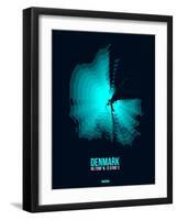 Denmark Radiant Map 2-NaxArt-Framed Art Print