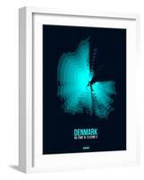 Denmark Radiant Map 2-NaxArt-Framed Art Print